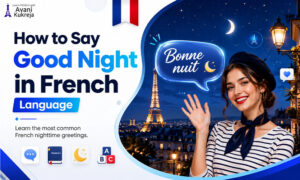 How to say good night in French language with Bonne nuit pronunciation, meaning, and common nighttime greetings